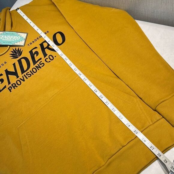 NEW Sendero Provisions Co Logo Hoodie Sz Medium Goldenrod Soft Fleece Pocket - Picture 6 of 6